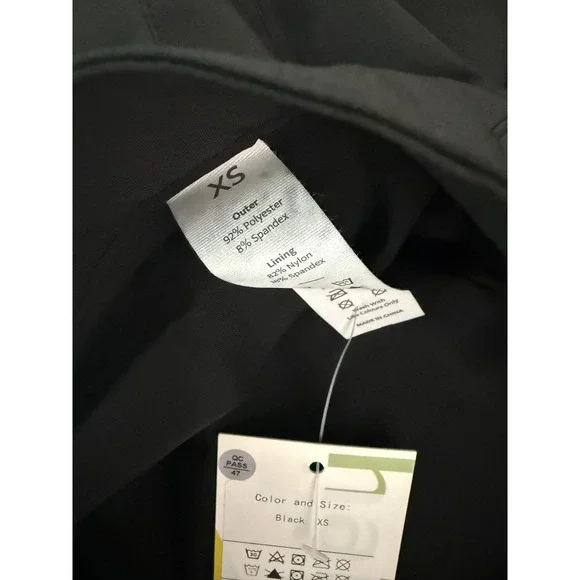 Halara Flat Front Pleated Mini 2-in-1‎ Tennis Skirt Black NWT XS NWT - Picture 7 of 9